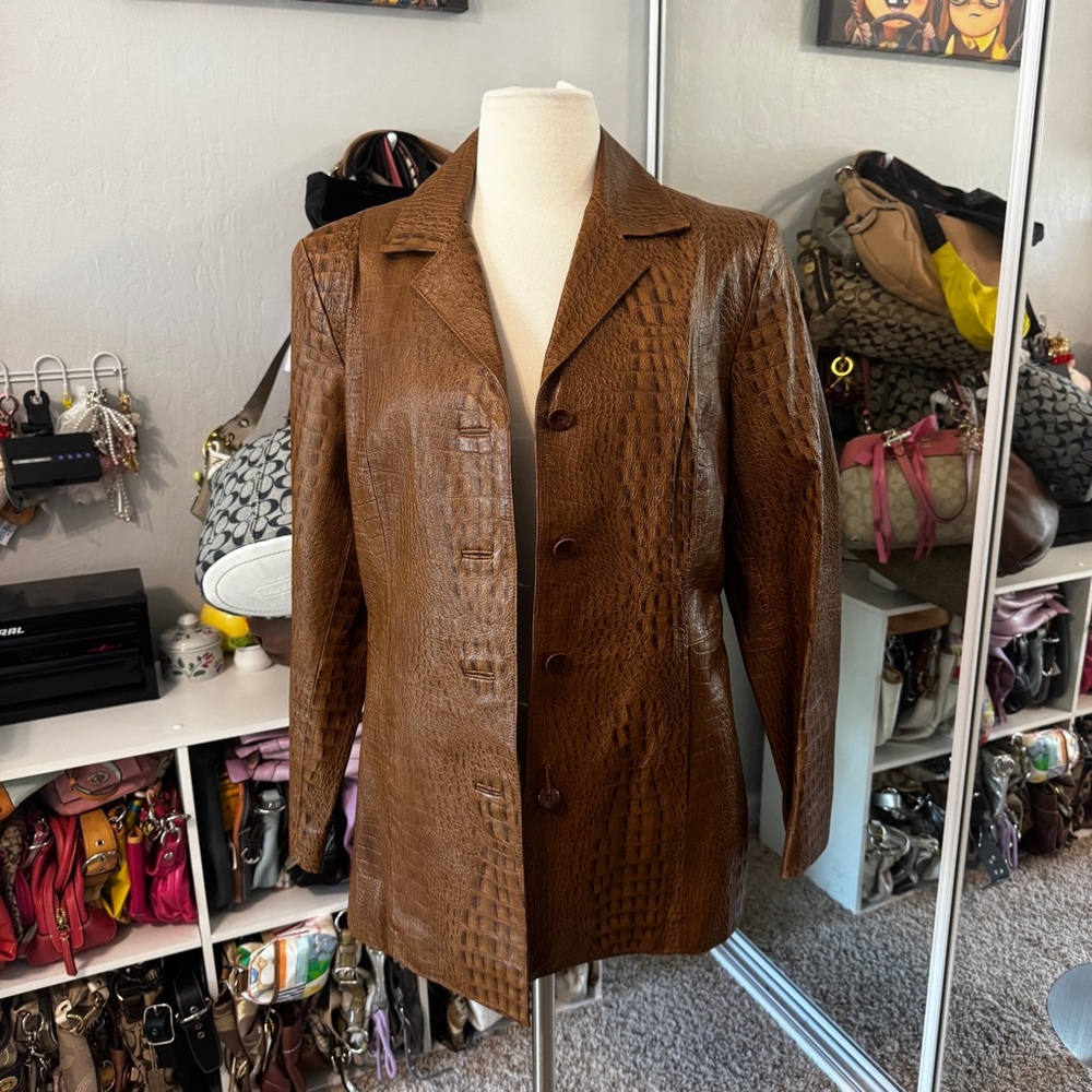 Anne Klein 100% Leather Jacket